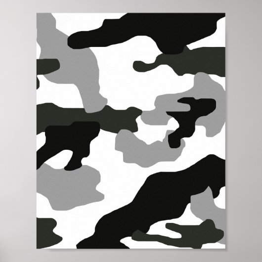 Poster Urban grey camouflage no. 15 print (Devant)