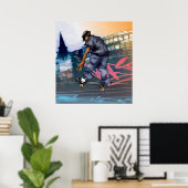 Poster Urban Skateboarder (Bureau à domicile)