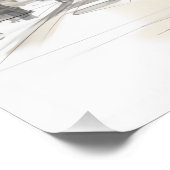 Poster Urban Sketch, Rendu 3D De La Femme Moderne (Coin)