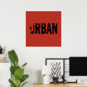 Poster Urbex Urbanart Explorateur urbain (Bureau à domicile)