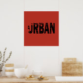 Poster Urbex Urbanart Explorateur urbain (Cuisine)