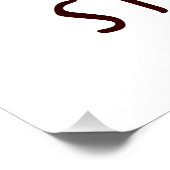 Poster Urchine de mer orange mignonne (Coin)