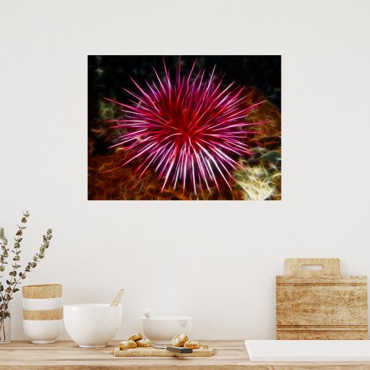 Poster Urchine de mer violette (Cuisine)