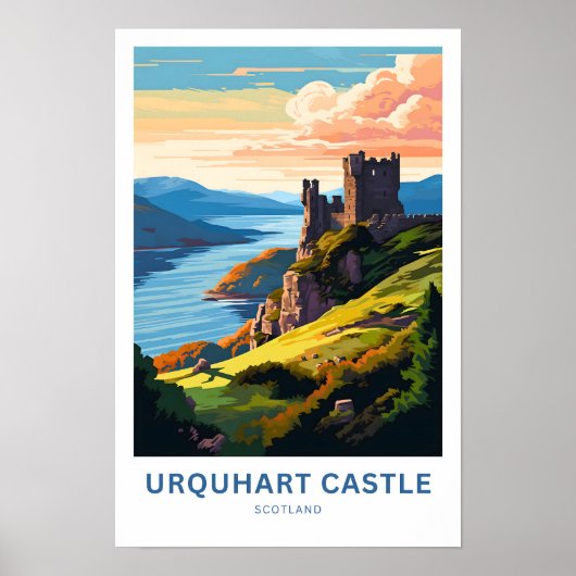 Poster Urquhart Castle Scotland (Devant)