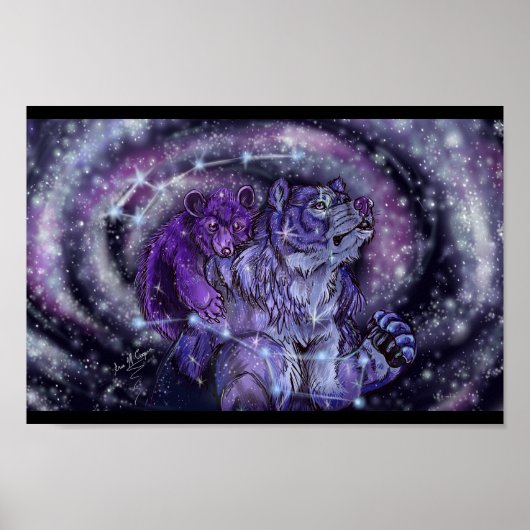 Poster Ursa Mineure et Major (Devant)