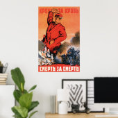 Poster URSS 2ème guerre mondiale Propagande soviétique 19 (Bureau à domicile)