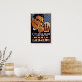 Poster URSS Bavière du Sud soviétique Publicité de bière  (Cuisine)