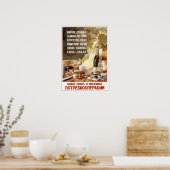 Poster URSS Boissons soviétiques et publicité alimentaire (Cuisine)