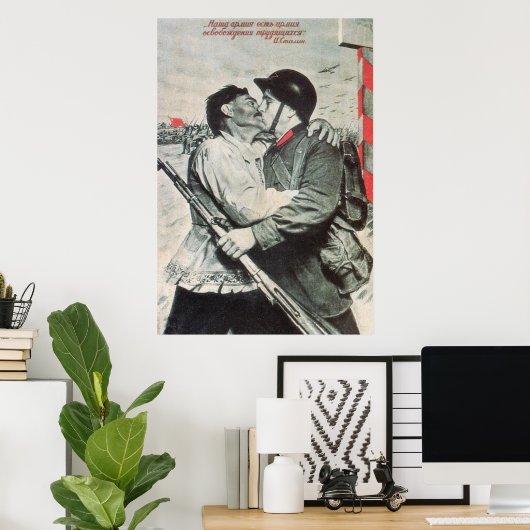 Poster URSS CCCP Guerre froide Union soviétique Propagati (Bureau à domicile)
