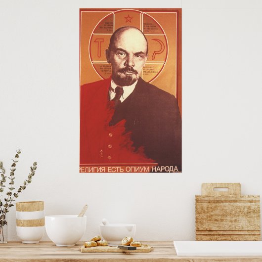 Poster URSS CCCP Guerre froide Union soviétique Propagati (Cuisine)