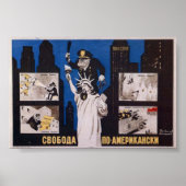 Poster URSS CCCP Guerre froide Union soviétique Propagati (Devant)