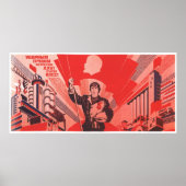 Poster URSS CCCP Guerre froide Union soviétique Propagati (Devant)