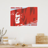 Poster URSS CCCP Guerre froide Union soviétique Propagati (Cuisine)