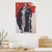 Poster URSS CCCP Guerre froide Union soviétique Propagati (Cuisine)
