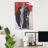 Poster URSS CCCP Guerre froide Union soviétique Propagati (Bureau à domicile)