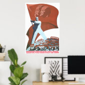 Poster URSS CCCP Guerre froide Union soviétique Propagati (Bureau à domicile)
