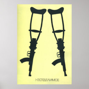 Poster URSS CCCP Guerre froide Union soviétique Propagati