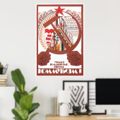 Poster URSS CCCP Guerre froide Union soviétique Propagati (Bureau à domicile)