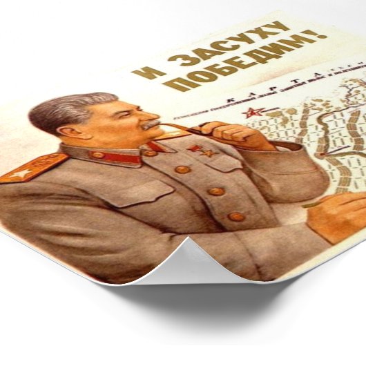 Poster URSS CCCP Guerre froide Union soviétique Propagati (Coin)