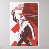 Poster URSS CCCP Guerre froide Union soviétique Propagati (Devant)