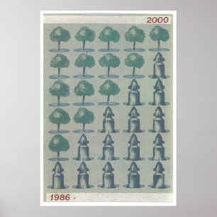 Poster URSS CCCP Guerre froide Union soviétique Propagati