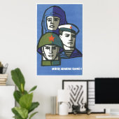 Poster URSS CCCP Guerre froide Union soviétique Propagati (Bureau à domicile)