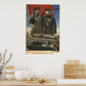 Poster URSS CCCP Guerre froide Union soviétique Propagati (Cuisine)