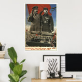 Poster URSS CCCP Guerre froide Union soviétique Propagati (Bureau à domicile)