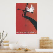 Poster URSS CCCP Guerre froide Union soviétique Propagati (Cuisine)