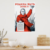 Poster URSS CCCP Guerre froide Union soviétique Propagati (Cuisine)