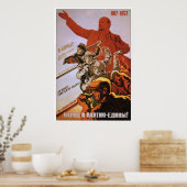 Poster URSS CCCP Guerre froide Union soviétique Propagati (Cuisine)
