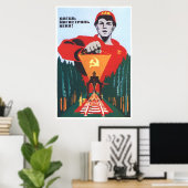 Poster URSS CCCP Guerre froide Union soviétique Propagati (Bureau à domicile)
