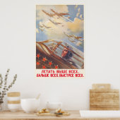 Poster URSS CCCP Guerre froide Union soviétique Propagati (Cuisine)