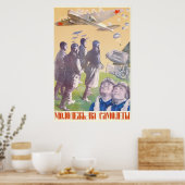 Poster URSS CCCP Guerre froide Union soviétique Propagati (Cuisine)