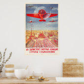 Poster URSS CCCP Guerre froide Union soviétique Propagati (Cuisine)
