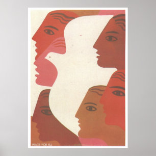 Poster URSS CCCP Guerre froide Union soviétique Propagati