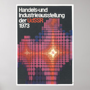 Poster URSS CCCP Guerre froide Union soviétique Propagati