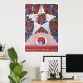 Poster URSS CCCP Guerre froide Union soviétique Propagati (Bureau à domicile)