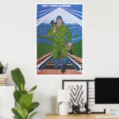 Poster URSS CCCP Guerre froide Union soviétique Propagati (Bureau à domicile)