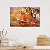 Poster URSS CCCP Guerre froide Union soviétique Propagati (Cuisine)