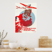 Poster URSS CCCP Guerre froide Union soviétique Propagati (Cuisine)