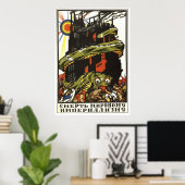 Poster URSS CCCP Guerre froide Union soviétique Propagati (Bureau à domicile)