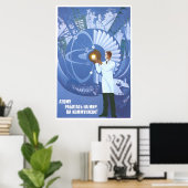 Poster URSS CCCP Guerre froide Union soviétique Propagati (Bureau à domicile)