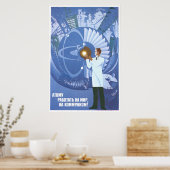 Poster URSS CCCP Guerre froide Union soviétique Propagati (Cuisine)