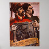 Poster URSS CCCP Guerre froide Union soviétique Propagati (Devant)