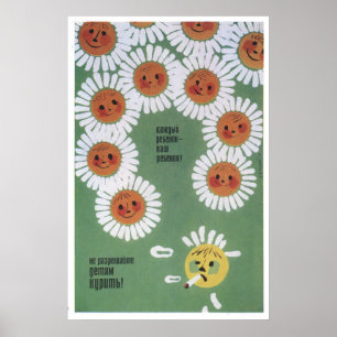 Poster URSS CCCP Guerre froide Union soviétique Propagati