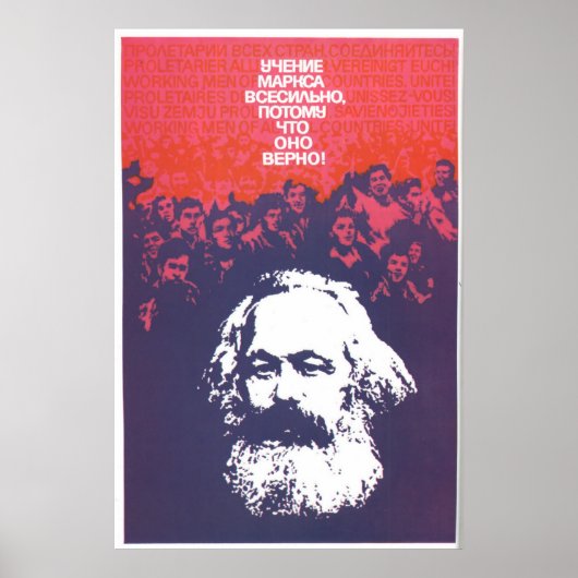 Poster URSS CCCP Guerre froide Union soviétique Propagati (Devant)