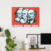 Poster URSS CCCP Guerre froide Union soviétique Propagati (Bureau à domicile)