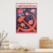 Poster URSS CCCP Guerre froide Union soviétique Propagati (Cuisine)