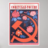 Poster URSS CCCP Guerre froide Union soviétique Propagati (Devant)